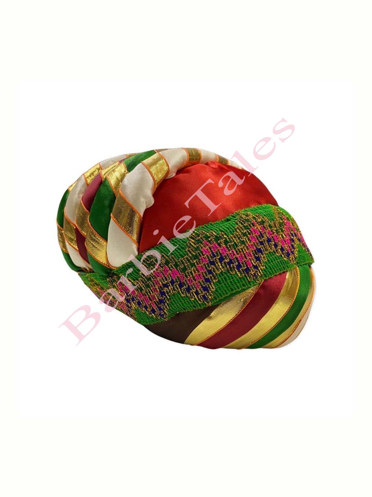 Akbar Mughal King Pagdi Turban Safa  For Adults & Kids-RED