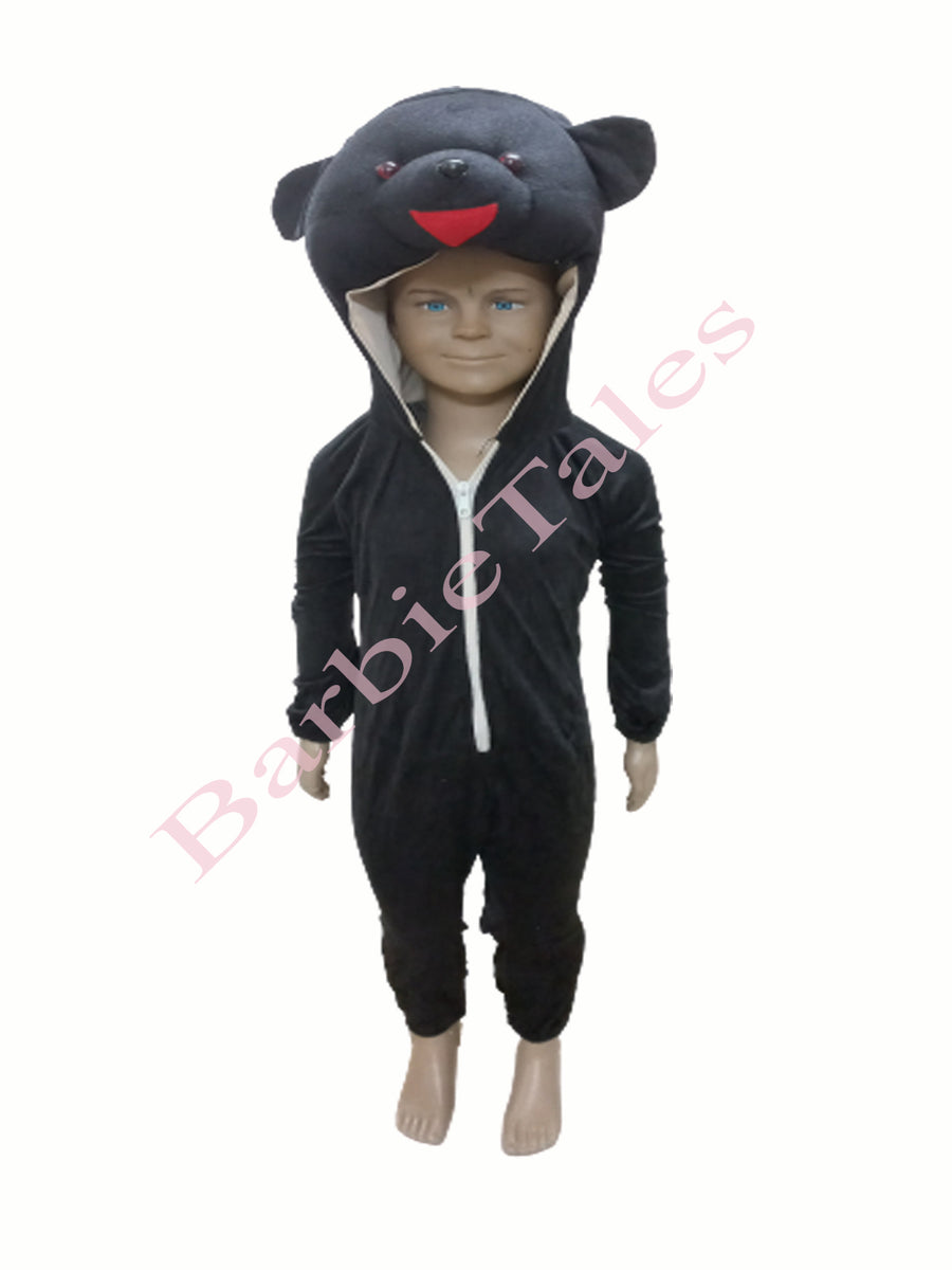 Black Bear Bhalu Animal Kids Fancy Dress Costume
