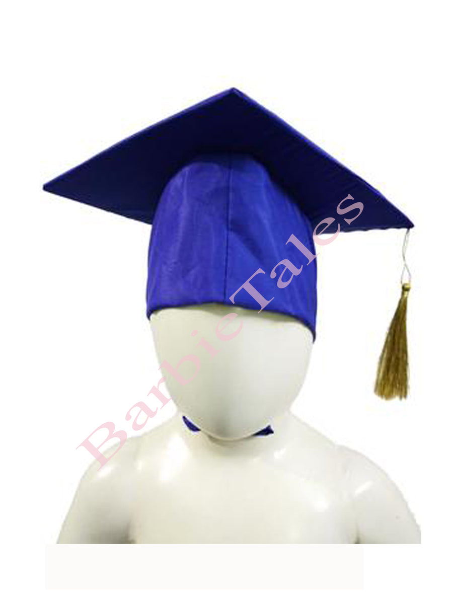 Blue Graduate Scholar Cap Graduation Day Kids And Adults