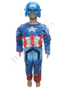 Captain America Avengers Kids Fancy Dress Costume - Muscular