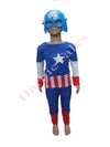 Captain America Avengers Kids Fancy Dress Costume - Standard