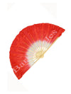 Japanese | Chinese  Silk Veil Assorted RED Color Bamboo Fan For Adults and Kids