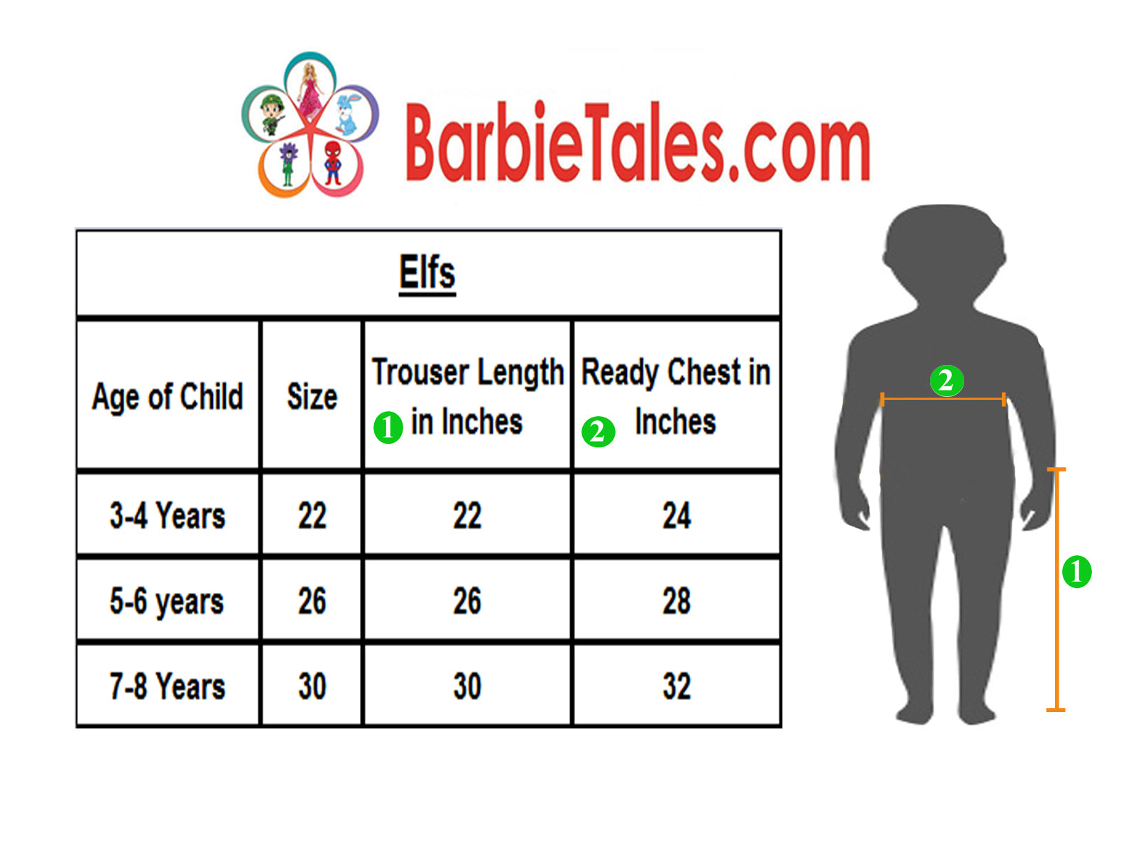 Elfs Fancy Dress  Costume For Kids