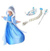 Elsa with Robe Snow Queen Kids Fancy Dress Costume