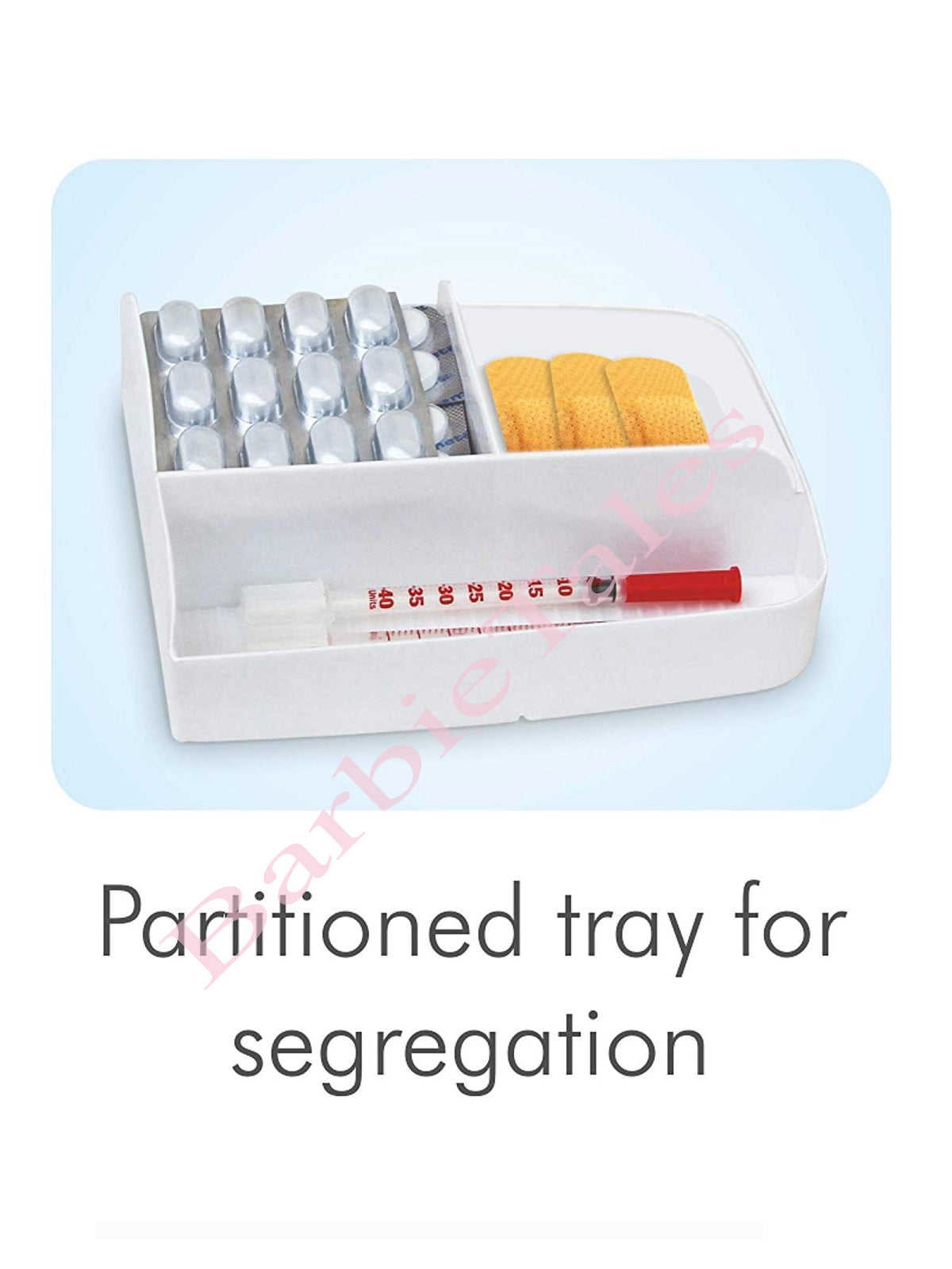 First Aid Kit Medical Box -  Plastic Utility Container  (White)