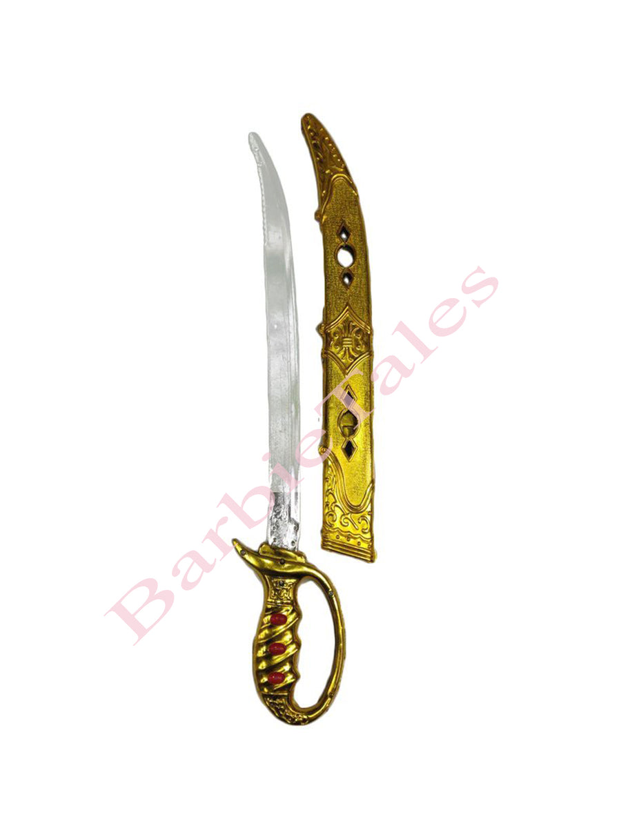 Kings Golden Sword Talwar Plastic For  Kids And Adults