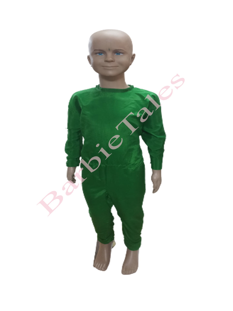 Green Jumpsuit Kids Fancy Dress Costume