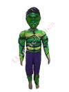 Hulk Avengers Superhero Kids Fancy Dress Costume With Mask | Muscular