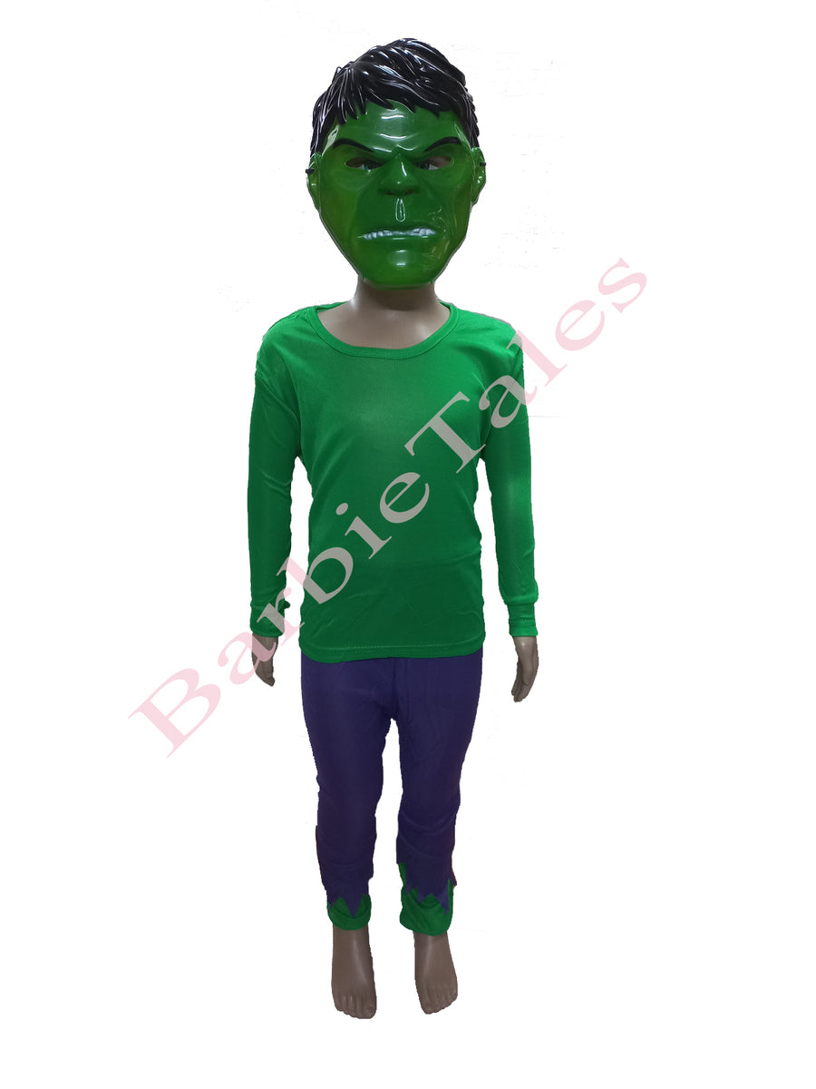 Hulk Avengers Superhero Kids Fancy Dress Costume With Mask | Standard