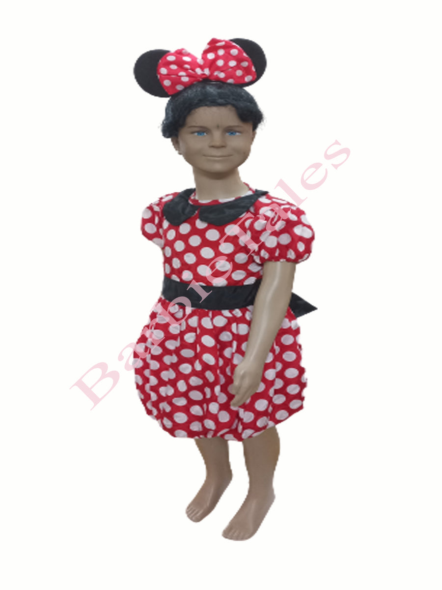 Minni Mouse Frock Kids Fancy Dress Costume