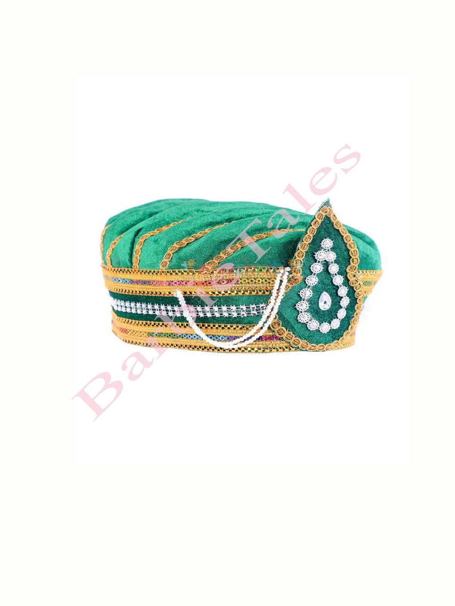 King Pagdi Turban Safa  For Adults & Kids-GREEN