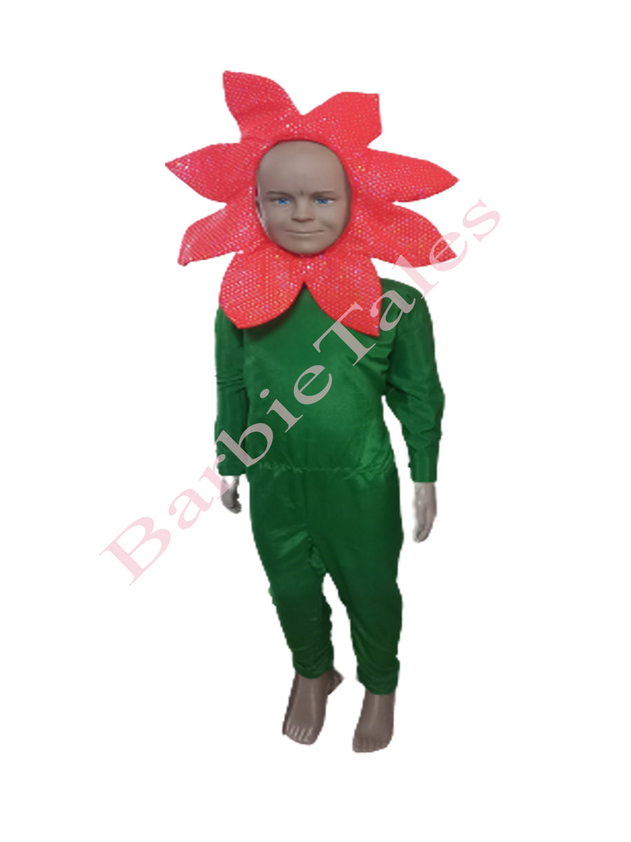 Orange Flower Kids Fancy Dress Costume