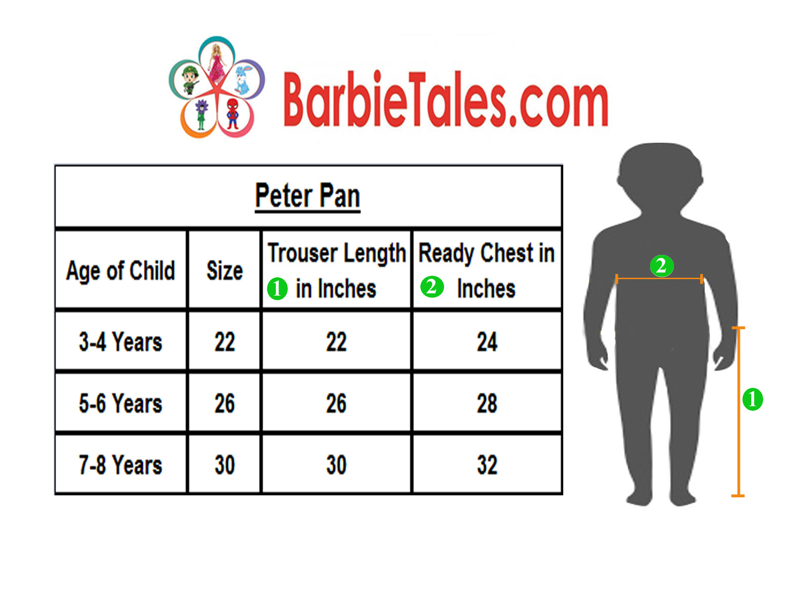 Peter Pan Kids Fancy Dress  Costume