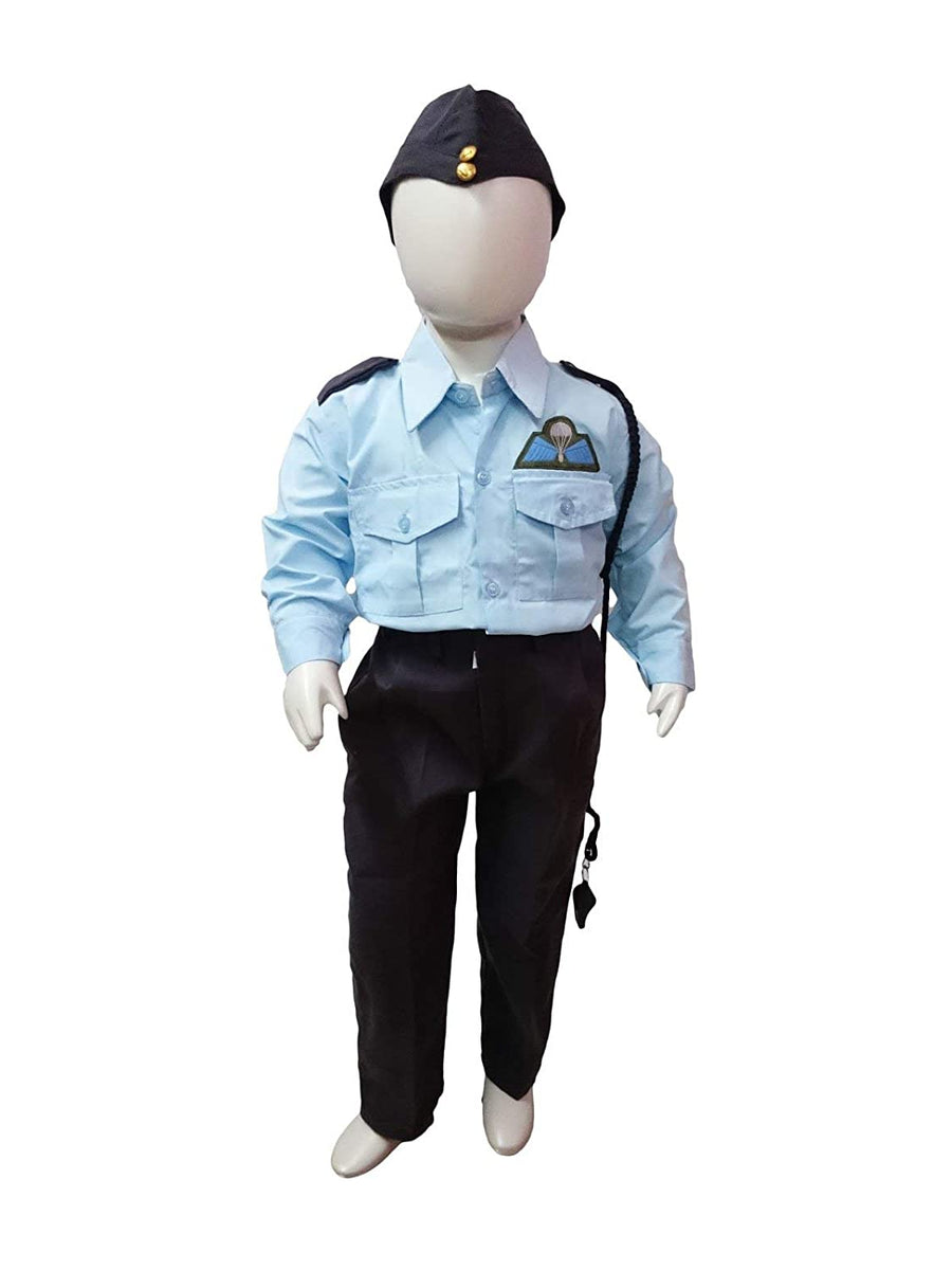 Air Force Pilot Blue  Defense Fancy Dress For Kids