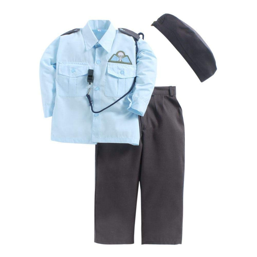 Air Force Pilot Blue  Defense Fancy Dress For Kids