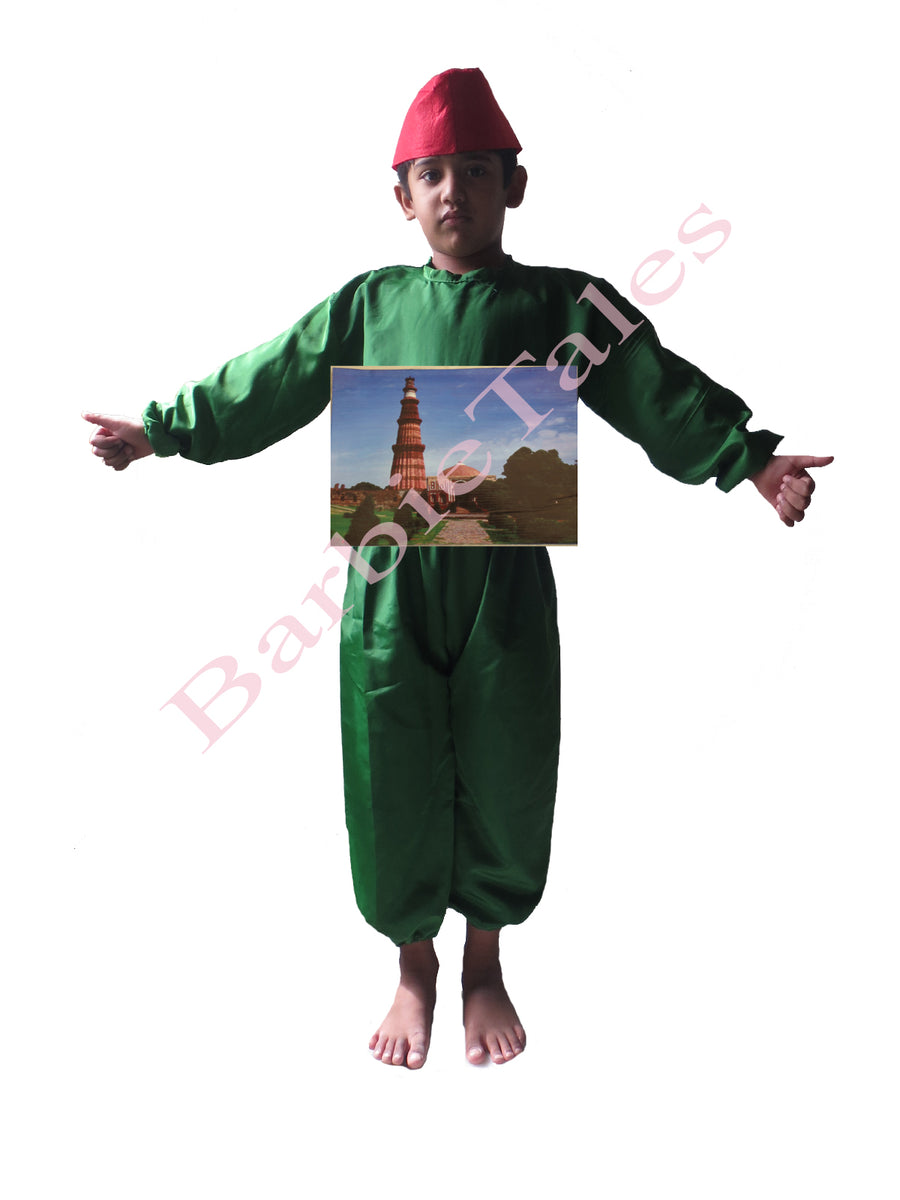 Qutub Minar Indian Famous Historical Monument Kids Fancy Dress 