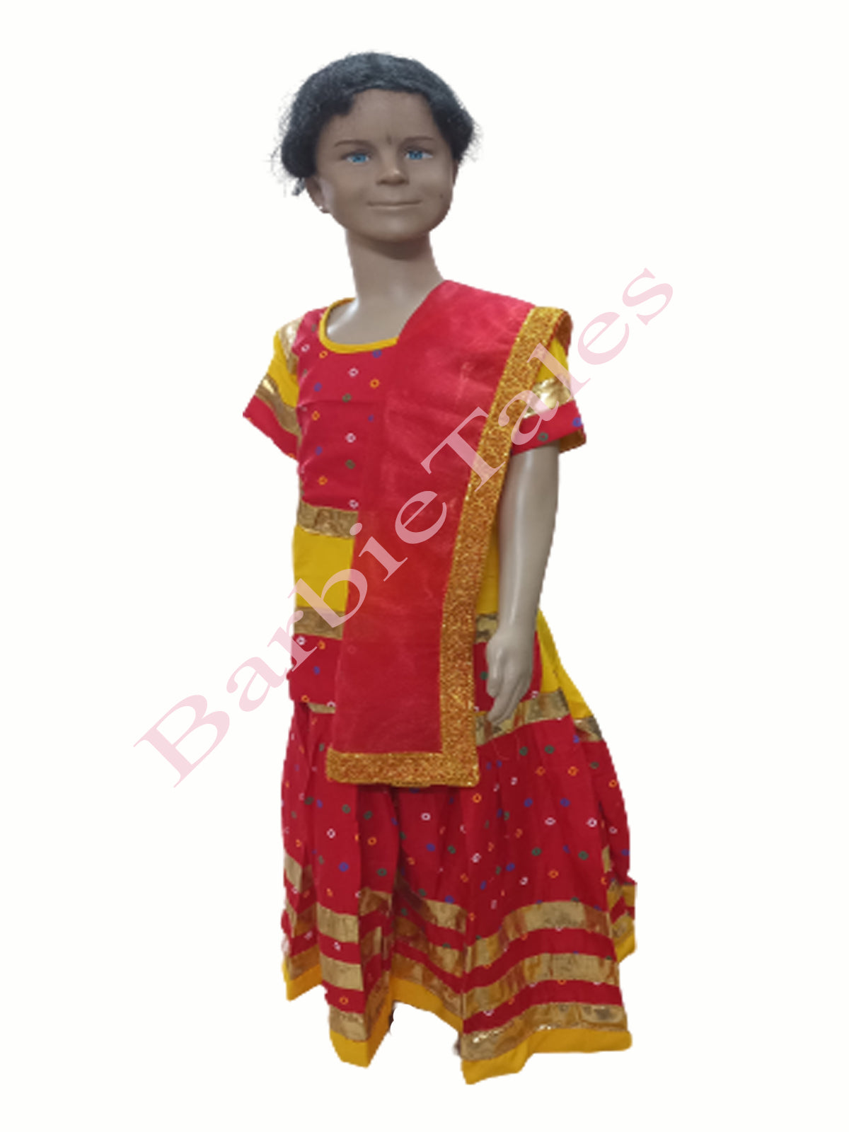 Image of a girl in traditional Rajasthani attire.-QD765624-Picxy