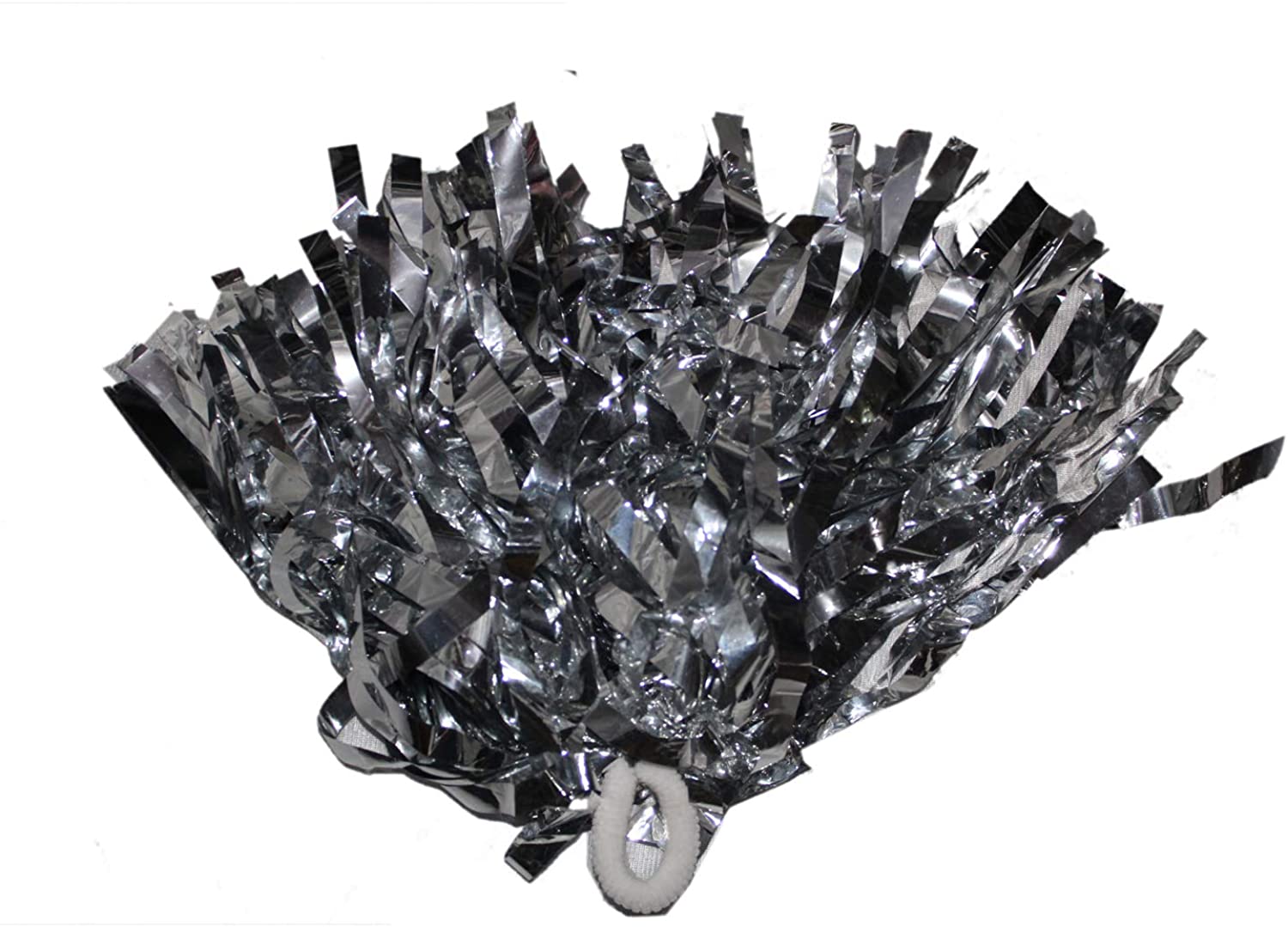 Silver Pom Poms Cheerleader Dance For Kids ( 5 Pairs)