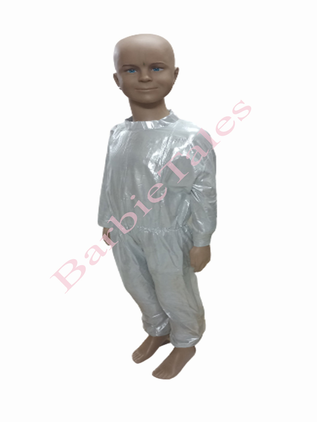 Silver Jumpsuit Kids Fancy Dress Costume