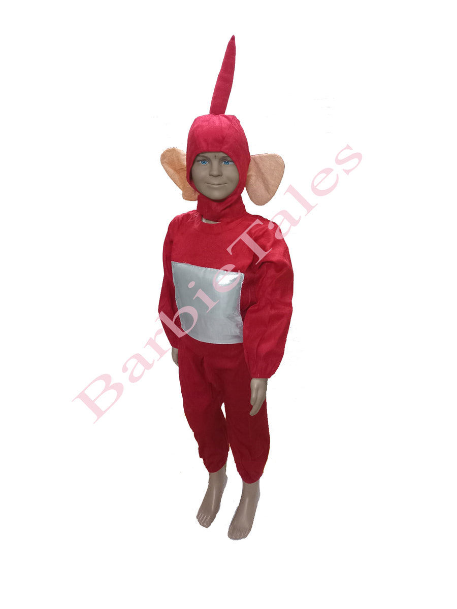 Teletubbies Red Superhero Kids Fancy Dress Costume