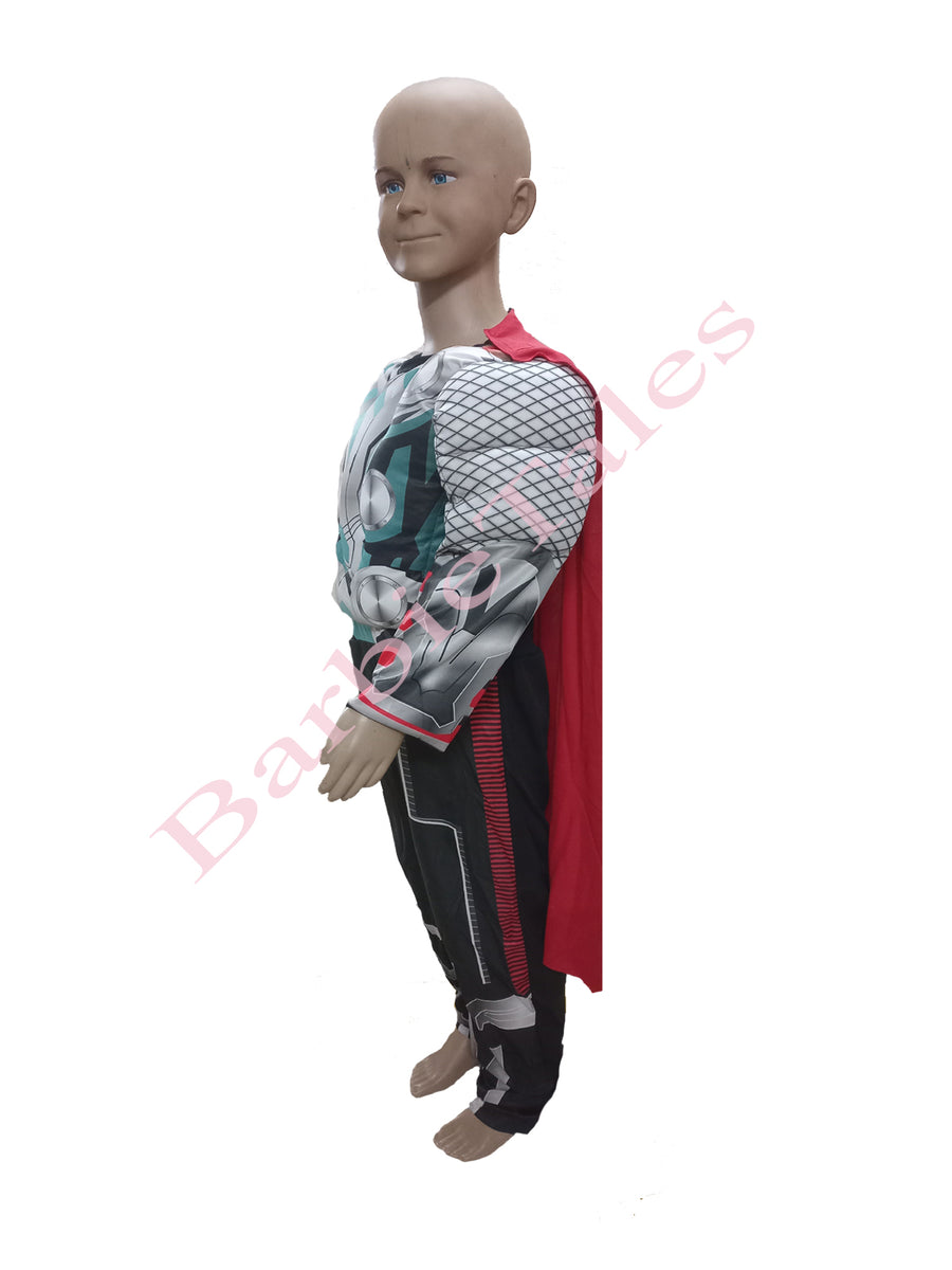 Thor Avengers Superhero Kids Fancy Dress Costume | Muscle Look | Imported