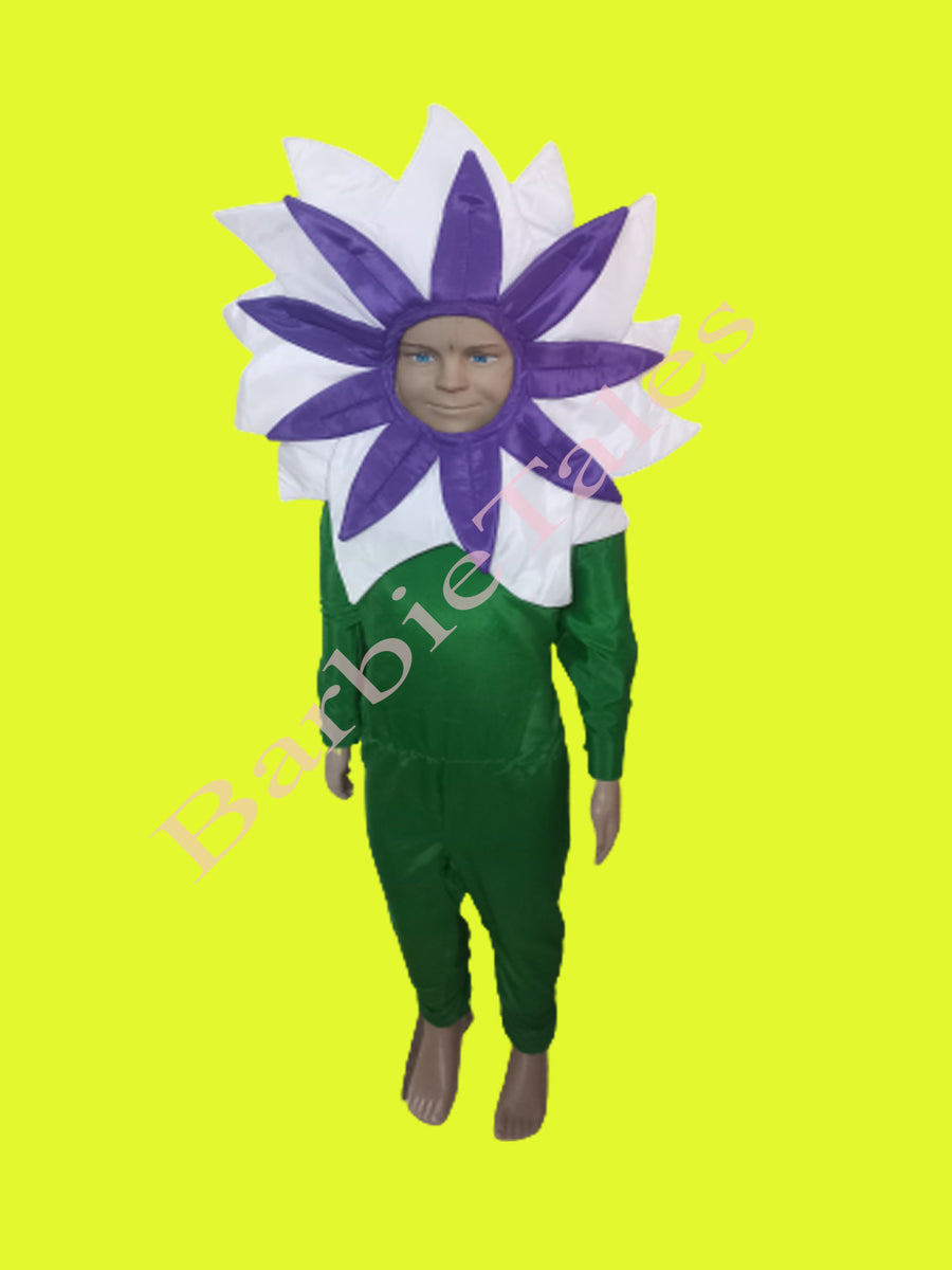 White Flower Kids Fancy Dress Costume