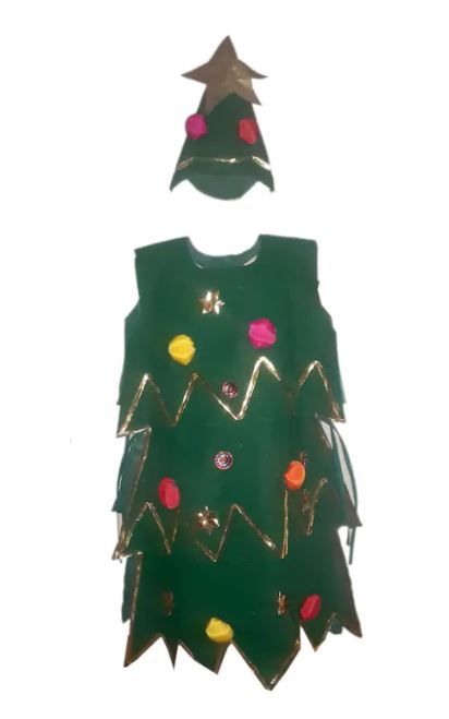 Christmas Tree New Year Kids Fancy Dress  Costume
